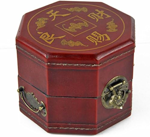 Китайската Ковчег WODESHIJIE /Vintage Бижута / Кутия За съхранение на Бижута / Дървени Ковчег за бижута с ключ-A