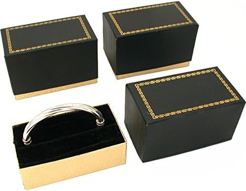 FindingKing 3 Кутии За гривни с влязат с украшения-гривни, Черни и Златни Подаръчни Кутии