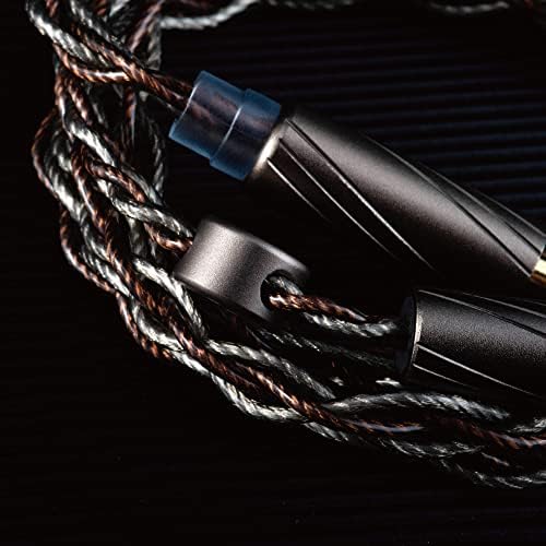 TINHIFI T4 Plus IEM, Метални слушалки в ушите, Кабел Вътрешни Втулки, Слушалки с Подвижен Сребристо-Меден кабел