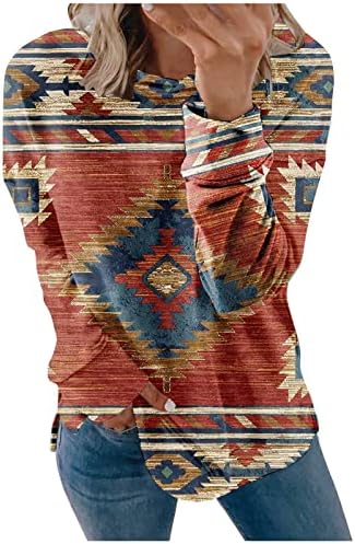 NOKMOPO Ризи с дълъг ръкав за Жени, Есенни Блузи 2021 г., Качулки, с кръгло деколте, Ежедневни Модни Блузи с