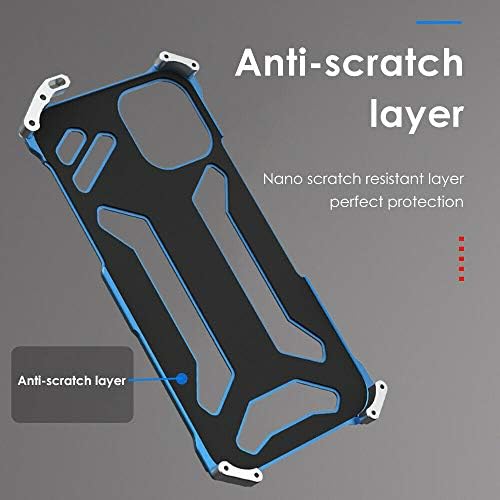 Нов Премиум ултра тънък Метален Алуминий калъфче за телефон от сплав Armor Shell за iPhone 11 Pro Max (Син,