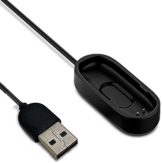 BELLESTAR USB Кабел За Зареждане Зарядно Устройство за Фитнес и Спортен Тракер за Xiaomi Mi Band 4 Черен