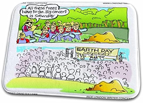 3дРоуз Лондон Таймс Ген . 2 екология - Концерт в чест на Деня на Земята - Постелки за баня (rug-12836-1)