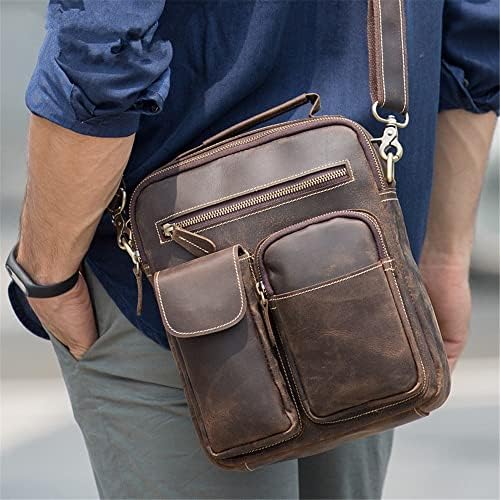 LEPSJGC Ретро Мъжки чанти, Бизнес и Ежедневни Диагонално Чанта, Чанта През рамо, Мъжки чанти Tide
