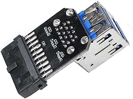 Конвертор 20-контактен конектор coolcube за две адаптери USB3.0 за дънната платка PC 19/20-Пинов конектор за