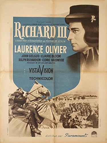 Ричард III 1955 Френски Плакат Мойенн