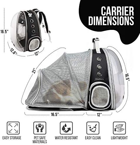 Раница Cat Bubble Backpack - Разтегателен раница-переноска за домашни любимци за пътуване без помощта на ръцете