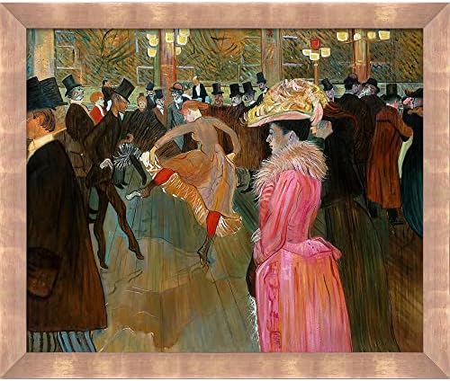 Стайлинг в Мулен Руж, Танцова в рамка от розово злато, 23 x 27