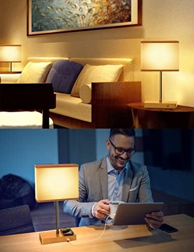 Настолна лампа Aiscool с безжична зареждане + нощна светлина - Led Нощна Сензорна лампа с регулируема яркост