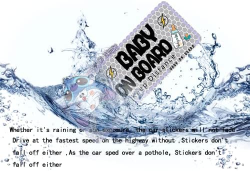 Светоотражающая Стикер на магнит AgoGoose Baby on Board за кола, Стикер с аниме, Забавен Сладък Знак за Предупреждение