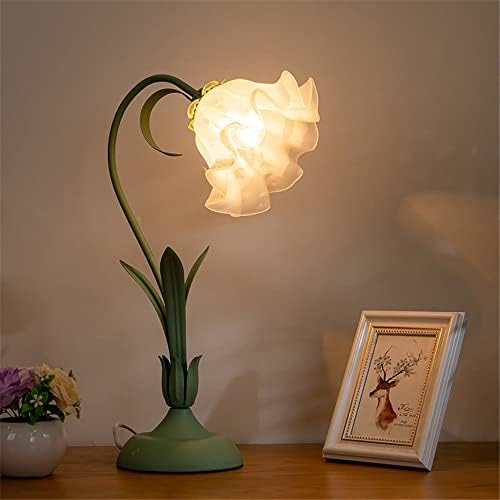 XinCanKun най-Добре Купи Настолна лампа от Витражного стъкло в стил Лили Тифани с Лепестковым Абажуром на Реколта