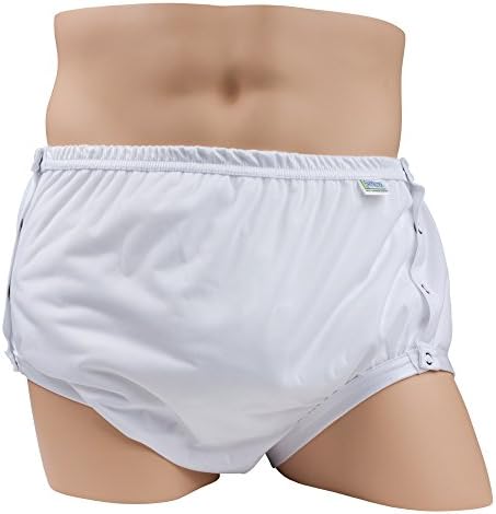 Непромокаеми панталони LeakMaster Adult Snap-On PUL - Меки, безшумни, дишащи, трайни пластмасови панталони за възрастни. Широк приятелка /, Подходящ за използване с Плат подгузн?