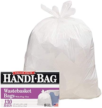 Торби за боклук Handi-Bag 8gal Бяла (2 опаковки)