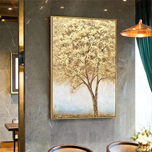 WDFFFE Картина за Паричните дърво Пейзаж Ръчно изработени Живопис с маслени бои монтаж на стена Арт Декор за