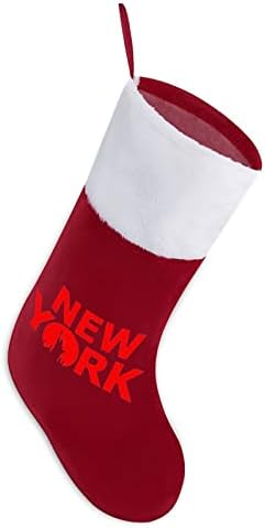 Коледни Чорапи в Ню Йорк, Чорапи с Плюшено Камина, Висящи за Домашен интериор Елхи
