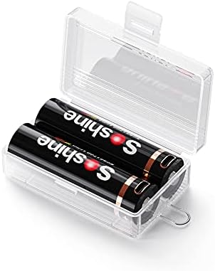 Калъф за съхранение на батерии, Употреба, Контейнери за 2x21700/20700 батерии, 4 опаковки (Батерия в комплекта не са включени), полупрозрачни, 49x81,5x25,6 мм