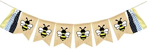 Гирлянда-Банер с четка във формата на Пчелите VILIFEVER, за да проверите за тематични Партита Пчела, Декорация