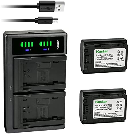Подмяна на USB-зарядно устройство Kastar LTD2 за батерия за Sony NP-FZ100, зарядно устройство на Sony BC-QZ1,