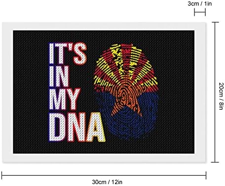 Това е в Моята ДНК Флаг на щата Аризона Диамантена Живопис Комплекти 5D направи си САМ Пълна Тренировка Планински