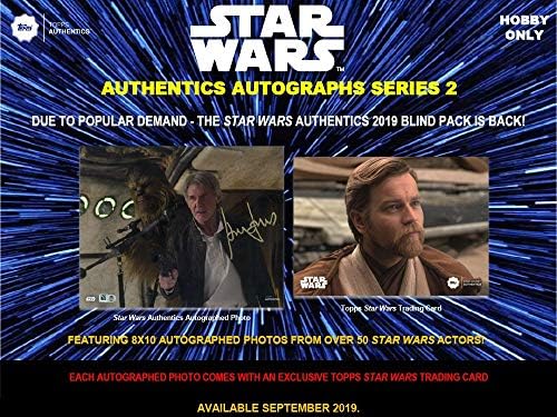 2019 Topps Star Wars Authentics Series 2 Снимка с Автограф и Кутия за търговия с карти