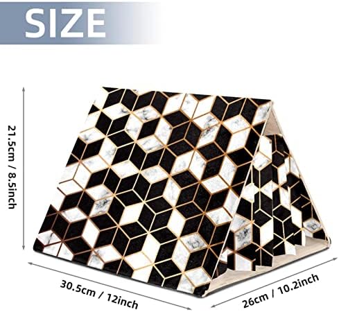 Легло За Покриване на Морско Свинче, 3D е Черно-Бял Квадрат на Геометричния Модел, Пещера Заек, Клетка За Гнезда