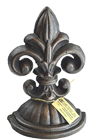 Декор Lulu, Скулптура Fleur De Lis, Един акцент, £ 2, Врата Стопор (Античен Черен)