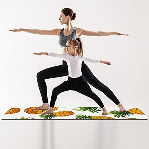 Дебела подложка за йога с шарките на ананас Siebzeh Премиум-клас, в екологично Чист Гумена подложка за здраве