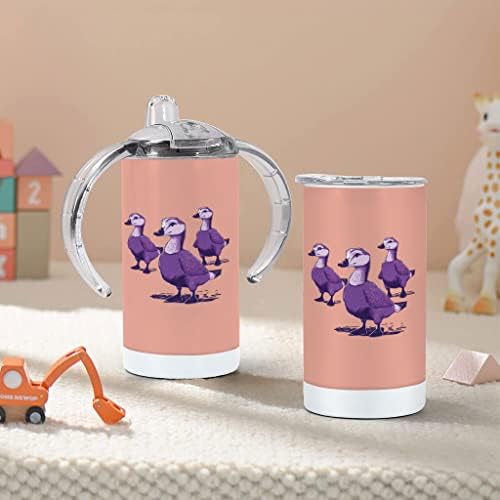Чаша за Sippy С замени с гъска принтом - Art Baby Sippy Cup - Забавна чаша За Sippy