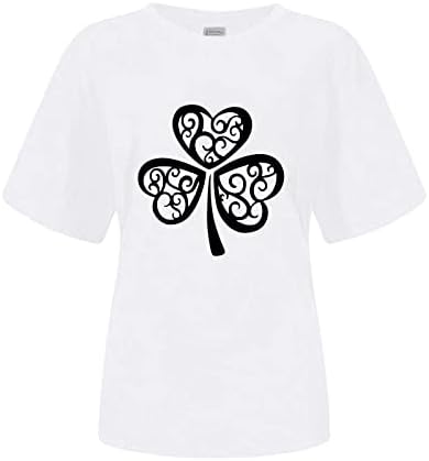 Женска Тениска За двойки в Деня на Свети Валентин С Хубав Принтом във формата на Сърце, Графична Риза с кръгло
