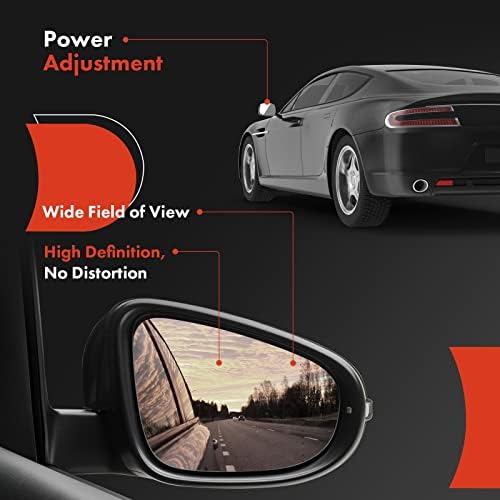 Огледало за обратно виждане от страната на пътника премиум-клас с електрически люк - е Съвместимо с Nissan Sentra