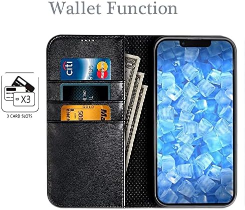 Чанта-портфейл с пайети LUZiUN, Съвместим с Samsung Galaxy S22 Ultra - Луксозна 3D панел с блестящи побрякушками
