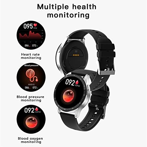 Умен часовник Bzdzmqm с безжични слушалки, корпус от сплав 2 в 1, Тънки спортен часовник със сензорен екран