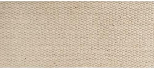 Abbaoww 11 Ярда естествена памучна лента 3/4 инча за усилване и стабилизиране на конци, шивашки работи, производство