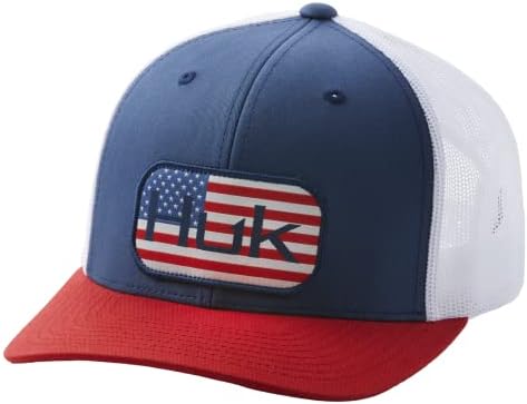 Мъжки окото бейзболна шапка за шофьори на камиони HUK | Капачка за риболов с Антирефлексно покритие, Американа