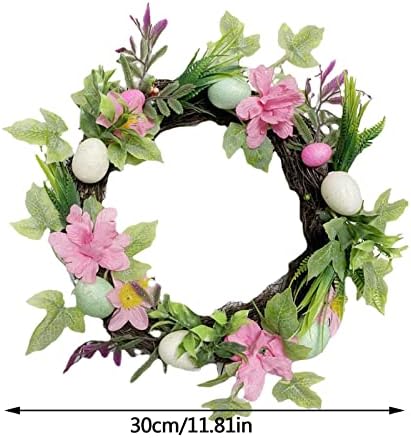 Есента Великденски Венец за входната врата, Имитация на пролетното украси, Великденски яйца, Пролетен Венец,