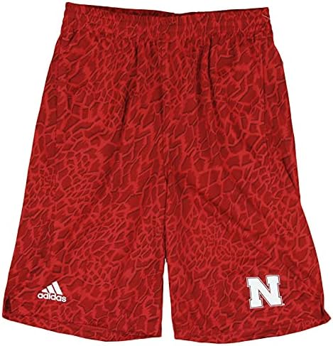леки къси панталони adidas Nebraska Cornhuskers NCAA Big Boys Crazy Light - Червен