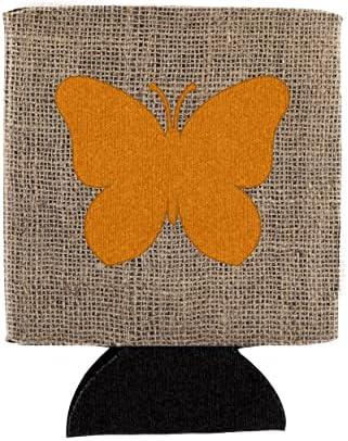 Carolin's Treasures BB1047-Чул с пеперуда от плат BL или CC и Оранжевото Устройство за обнимания кутии или бутилки BB1047, Арматура за обнимания ръкави-охладители, които могат да се ?