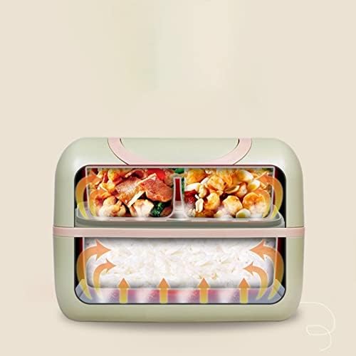 avavofo Bento Lunch Box Електрически Нагревателен Обяд-Бокс Преносим Клапа От Неръждаема Стомана Bento Lunch