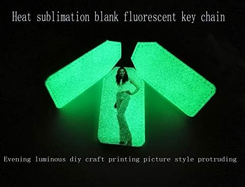 10 бр. Сублимационный празен ключодържател флуоресцентно многоцветен квадратен, от изкуствена кожа с две страни