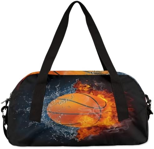 Абстрактна Водна Пожарна Баскетболно Детска Спортна Чанта за момчета И Момичета, Баскетболно Спортна Водоустойчива