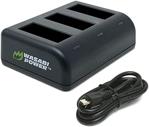 Подмяна на Wasabi Мощност за зарядното устройство GoPro MAX (тройна USB) и GoPro ACDBD-001, ACBAT-001