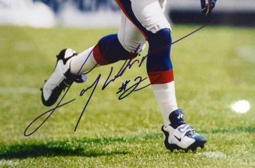 Снимка на Лари Уигхэма с автограф 16x20 Инв New England Patriots 214165 - Снимки NFL с автограф